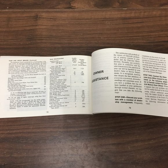 1973 Chevrolet Owner's Manual ST 304 73 - Picture 16 of 16